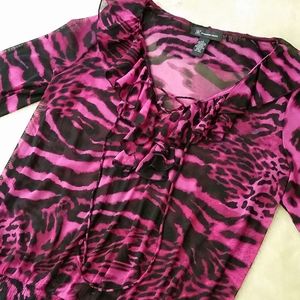 I.N.C. pink leopard blouse